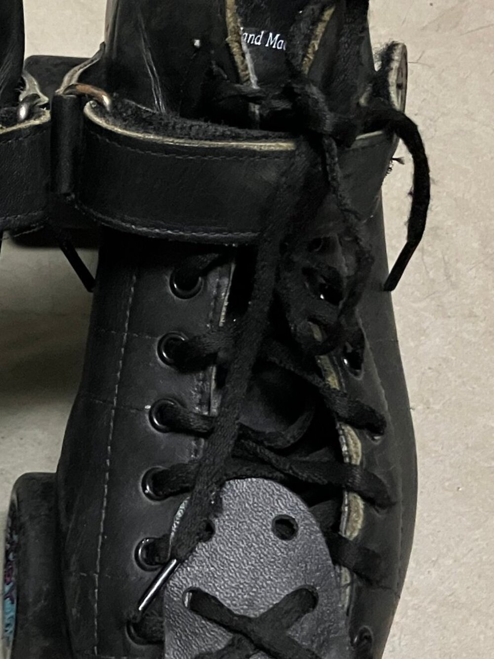 Left boot only! Riedell RS1000 speed skates, leather uppers, wide toestop